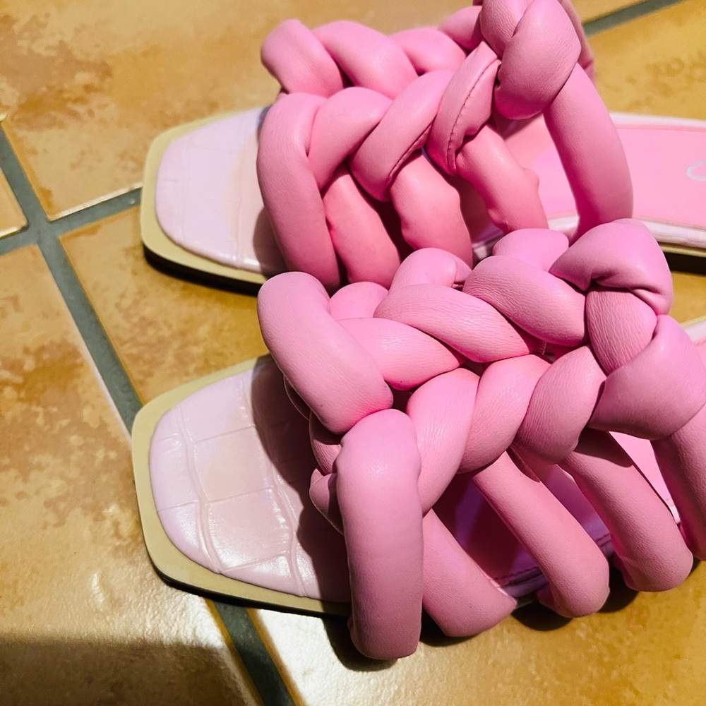 Circus by Sam Edelman Pink Braided Slide Sandals - Picture 2 of 6